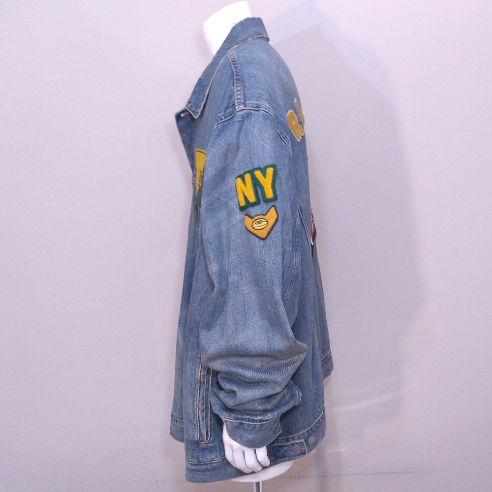 POLO RALPH LAUREN New 3XLT Denim Jean Jacket NWT TAGS XXXL BIG & TALL RL TIGERS - Picture 9 of 16